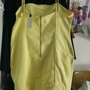 Yello denim spaghetti strap dress